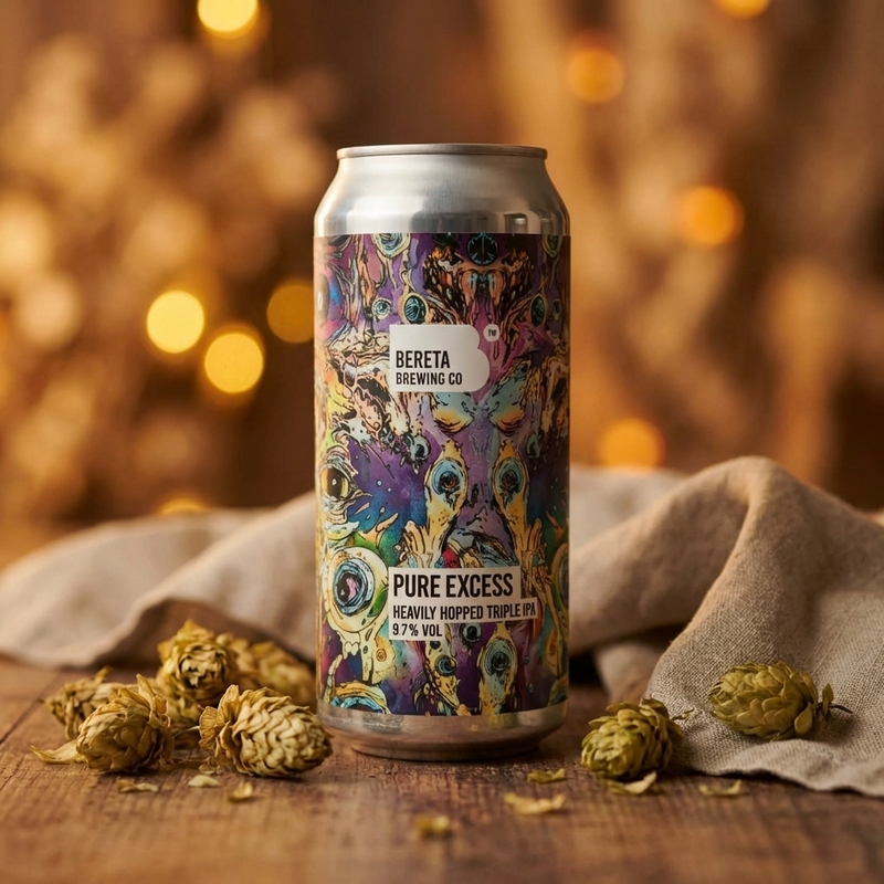 Pure Excess - Bereta Brewing Co. IPA - Triple New England / Hazy 440ml - 2