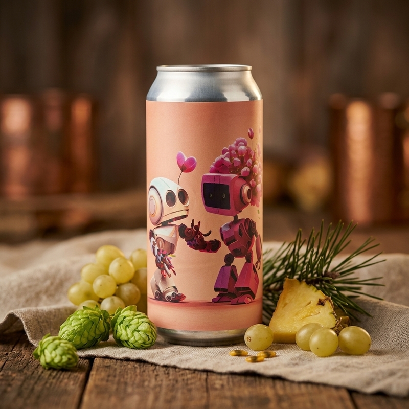 Robot Love - Tin Barn Brewing IPA - New England / Hazy 473ml - 1