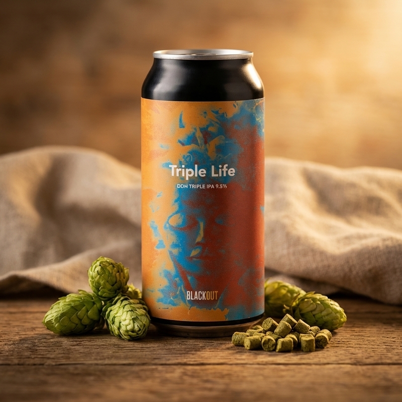 Triple Life - Blackout Brewing IPA - Triple New England / Hazy 440ml - 2