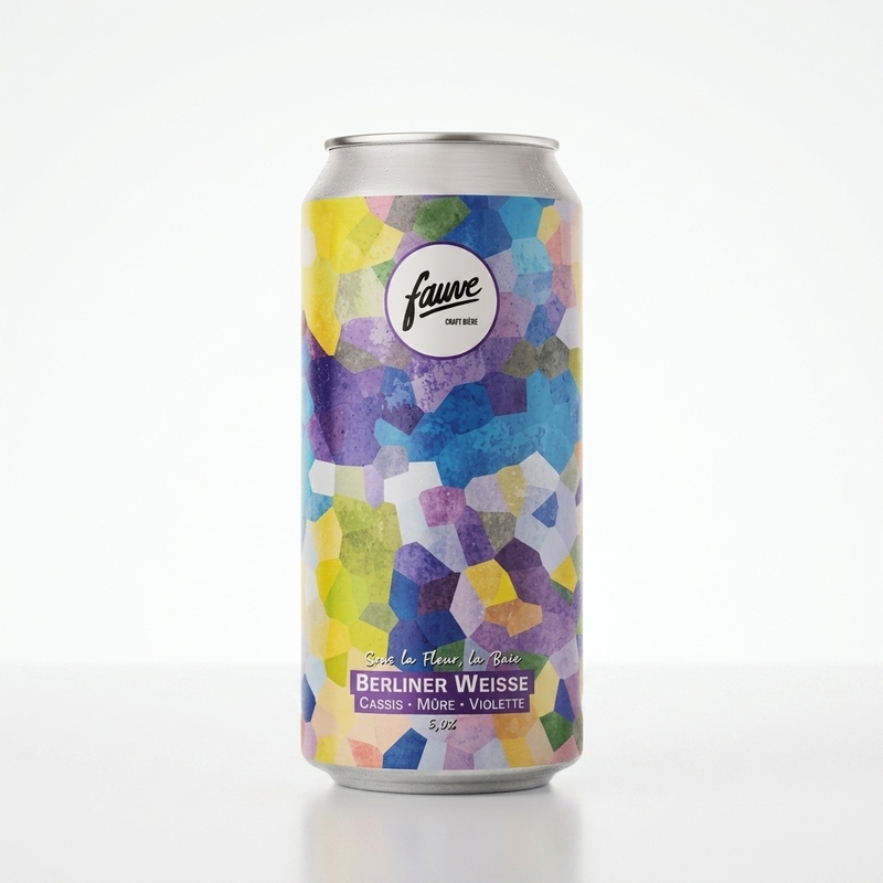 Sous la Fleur, la Baie - Fauve Craft Bière Sour - Fruited Berliner Weisse 440ml - 2