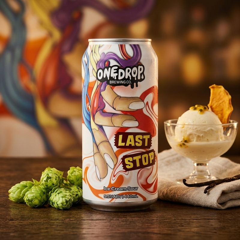Last Stop - One Drop Brewing Co Sour - Smoothie / Pastry 440ml - 1