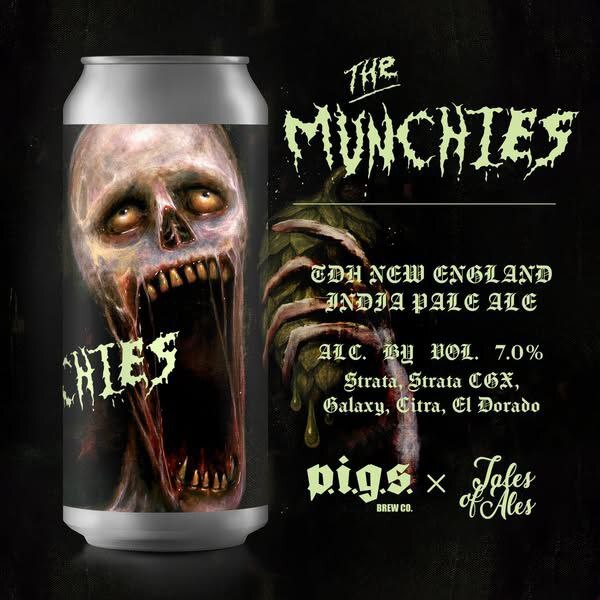 The Munchies - P.i.g.s. Brew Co. IPA - New England / Hazy 440ml - 1