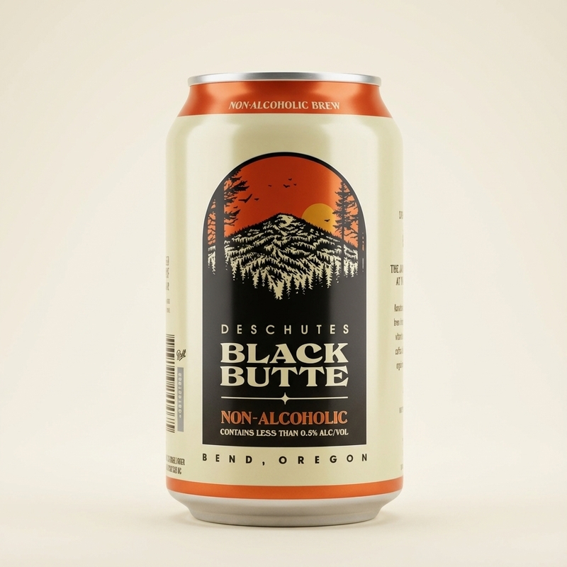 Black Butte Non-Alcoholic - Deschutes Brewery Non-Alcoholic Beer - Porter / Stout 355ml - 2