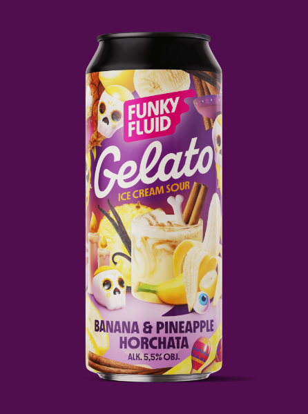Gelato: Banana & Pineapple Horchata - Funky Fluid Sour - Smoothie / Pastry 500ml - 1