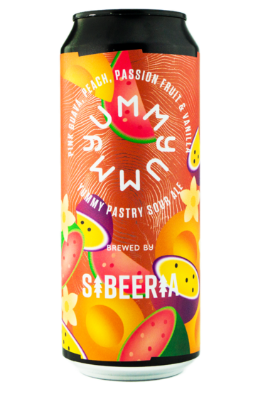 Yummy Pink Guava, Peach, Passion Fruit & Vanilla - Sibeeria Sour - Smoothie / Pastry 500ml - 1