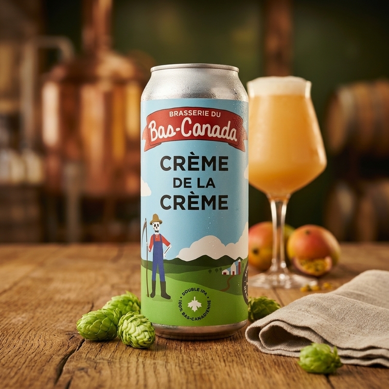 Crème De La Crème / Brasserie du Bas - Messorem IPA - Imperial / Double New England / Hazy 473ml - 1