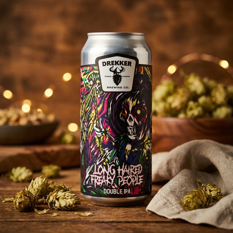 Long Haired Freaky People - Drekker Brewing Company IPA - Imperial / Double New England / Hazy 473ml - 2