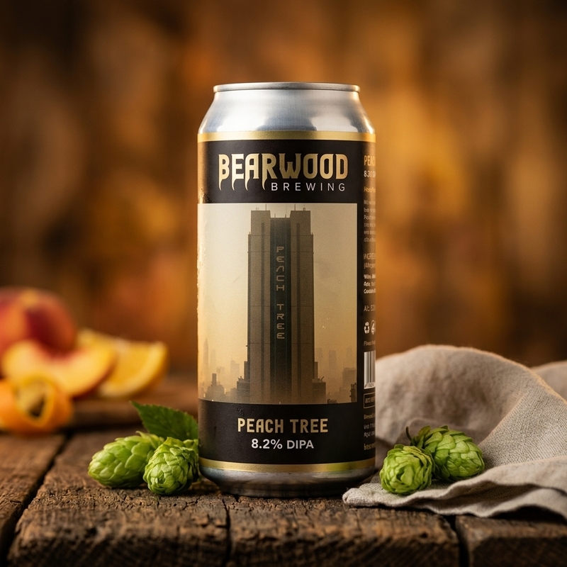 Peach Tree - Bearwood Brewing IPA - Imperial / Double New England / Hazy 440ml - 1
