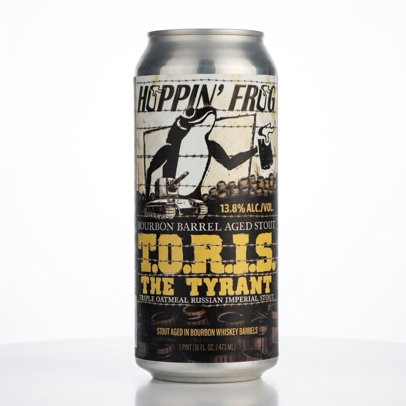 Barrel Aged T.O.R.I.S. the Tyrant - Hoppin' Frog Brewery Stout - Russian Imperial 473ml - 2
