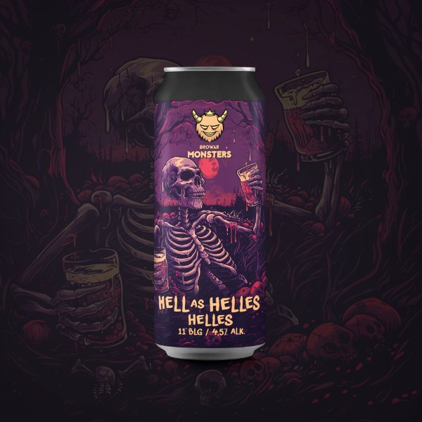 Hell as Helles - Browar Monsters Lager - Helles 500ml - 1