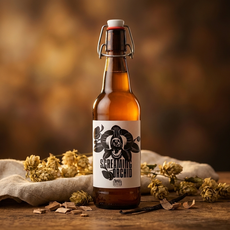 Screaming Orchid - Menno Olivier Brewing Sour - Flanders Oud Bruin 750ml - 1