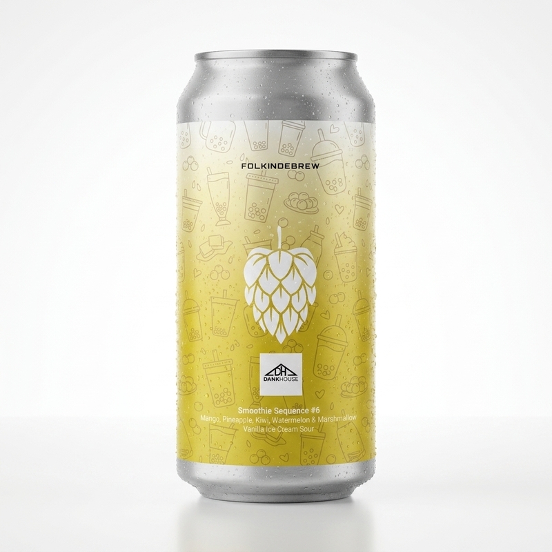 Smoothie Sequence #6: Mango, Pineapple, Kiwi, Watermelon & Marsmallow - Folkingebrew Sour - Smoothie / Pastry 440ml - 2