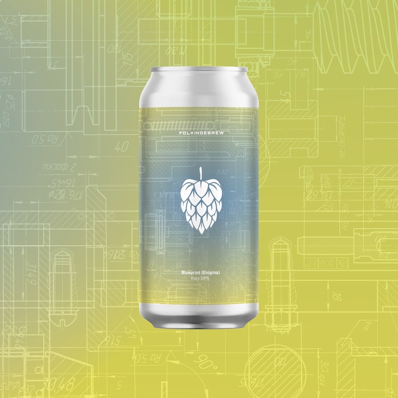 Blueprint (Enigma) - Folkingebrew IPA - Imperial / Double New England / Hazy 440ml - 1