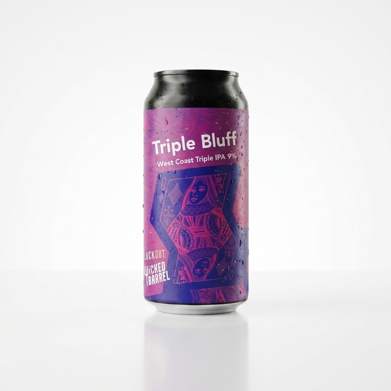 Triple Bluff (Wicked Barrel collab) - Blackout Brewing IPA - Triple New England / Hazy 440ml - 2