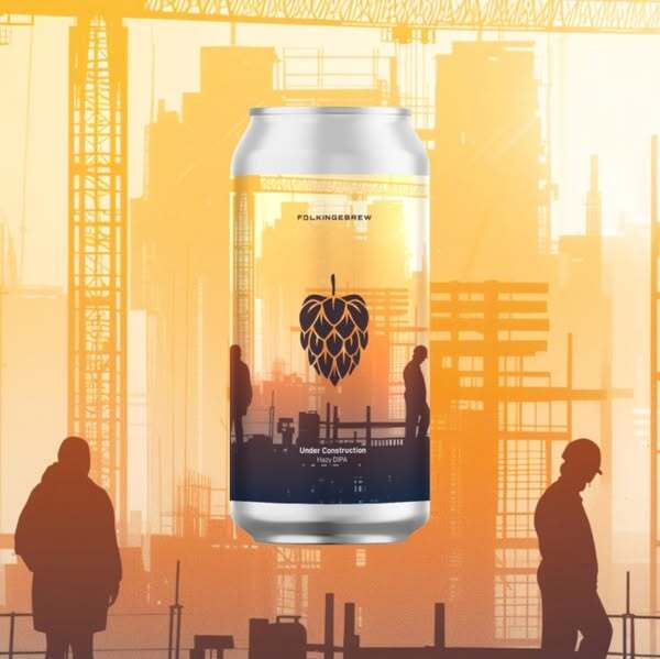 Under Construction - Folkingebrew IPA - Imperial / Double New England / Hazy 440ml - 1