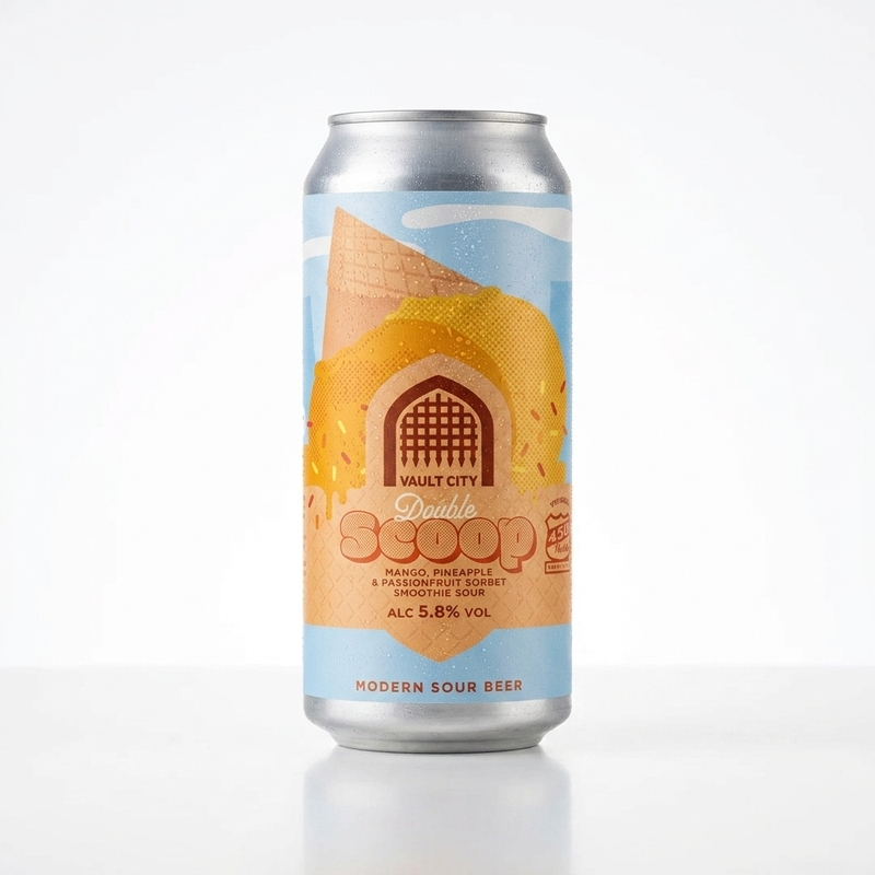 Mango, Pineapple, Passionfruit Vegan Sorbet - Vault City Brewing Sour - Fruited 440ml - 2