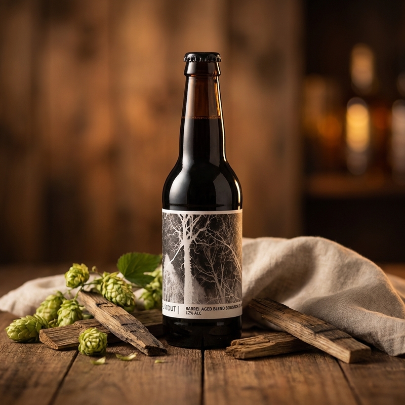 BARLEY W x IMPERIAL STOUT / BARREL AGED BLEND BOURBON 24 MOIS