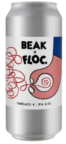 Threads 4 (Floc. collab) - Beak IPA - New England / Hazy 440ml - 1