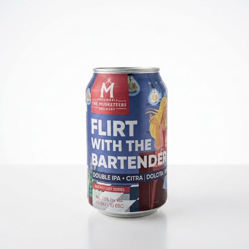 Flirt With the Bartender - Brouwerij The Musketeers IPA - Imperial / Double 330ml - 2