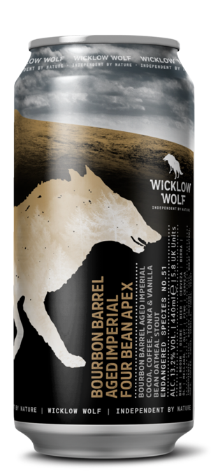 Wicklow Wolf Barrel Aged Four Bean Apex - Wicklow Wolf Brewing Company Stout - Imperial / Double Oatmeal 440ml - 1