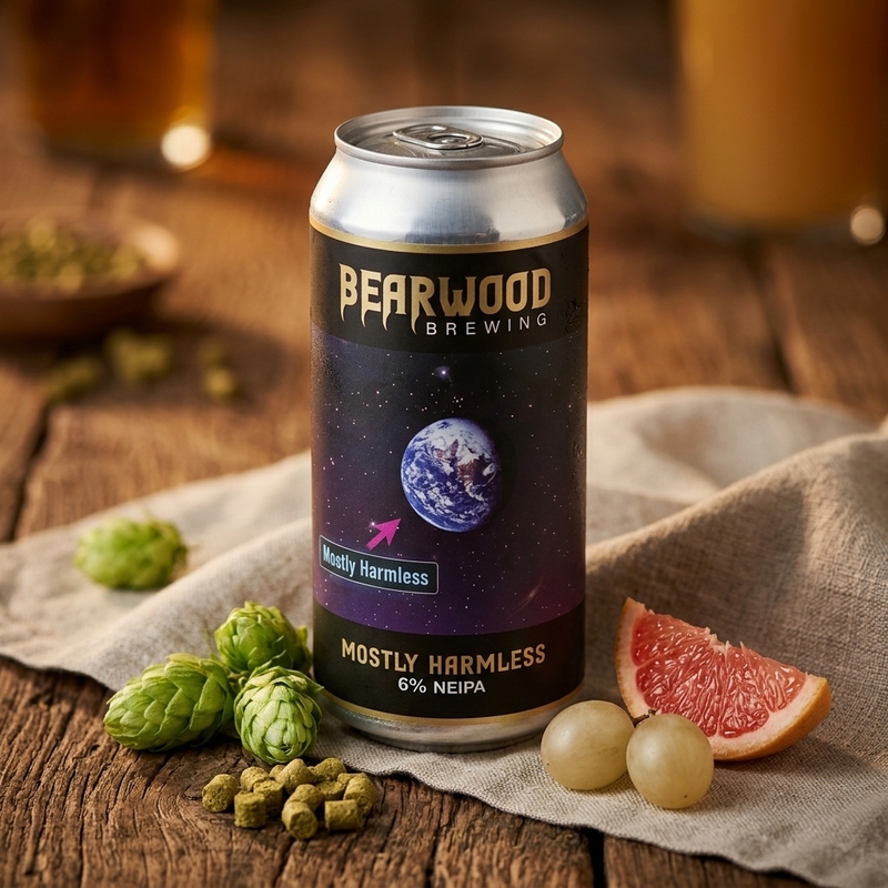 Mostly Harmless - Bearwood Brewing IPA - New England / Hazy 440ml - 1