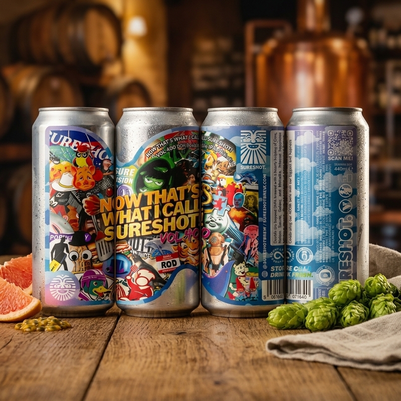 Now That's What I Call Sureshot! Vol. 400 - Sureshot Brewing IPA - Imperial / Double New England / Hazy 440ml - 2