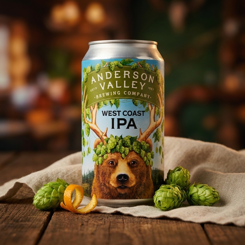 West Coast IPA - Anderson Valley Brewing Company IPA - American 355ml - 1