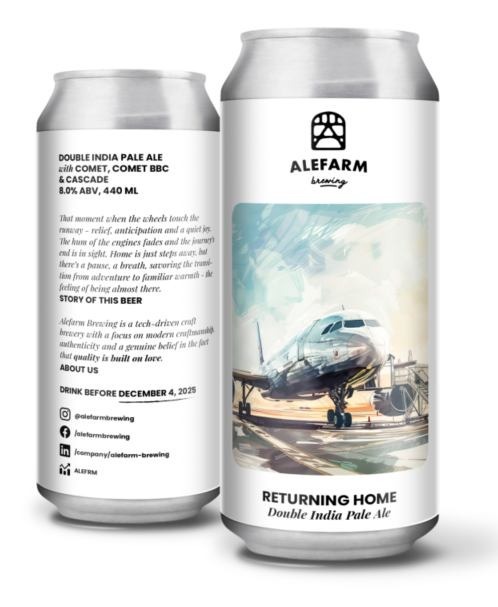 Returning Home - Alefarm Brewing IPA - Imperial / Double New England / Hazy 440ml - 1