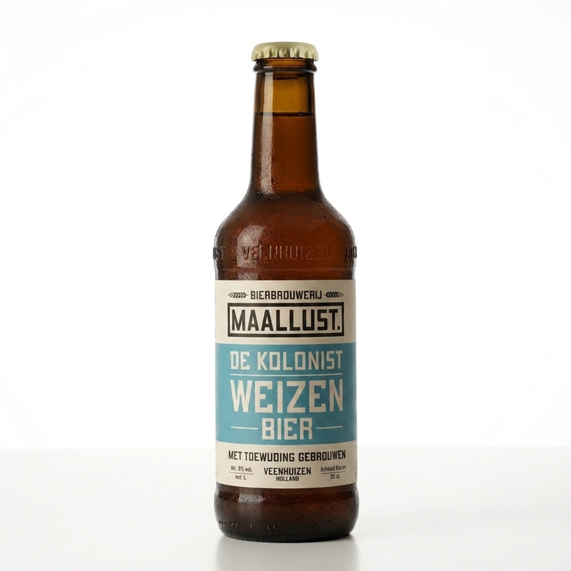 De Kolonist Weizen - Brouwerij Maallust Wheat Beer - Hefeweizen 300ml - 2