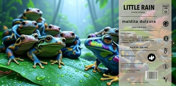 Maldita Dulzura - Little Rain Brewing Company IPA - New England / Hazy 440ml - 1