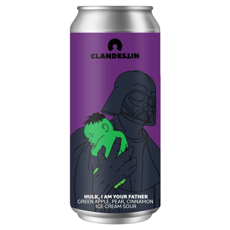 HULK, I AM YOUR FATHER - Clandestin Beer Sour - Smoothie / Pastry 500ml - 1