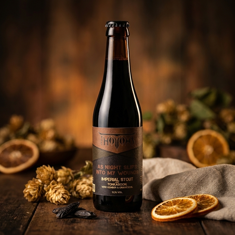 As Night Slips Into My Wounds - The Hollows Stout - Imperial / Double Oatmeal 330ml - 1