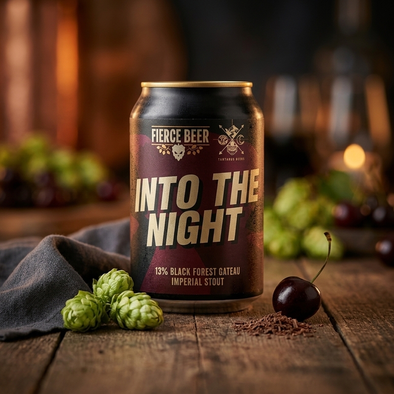 Into The Night - Fierce Beer Stout - Imperial / Double Pastry 330ml - 2