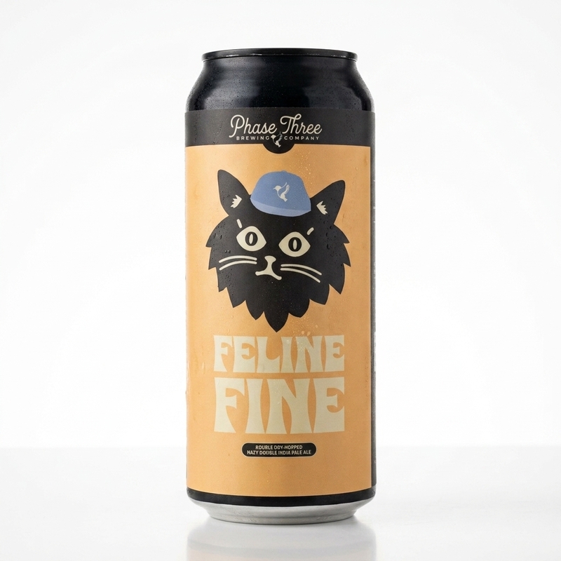 Feline Fine - Phase Three Brewing IPA - Imperial / Double New England / Hazy 473ml - 2