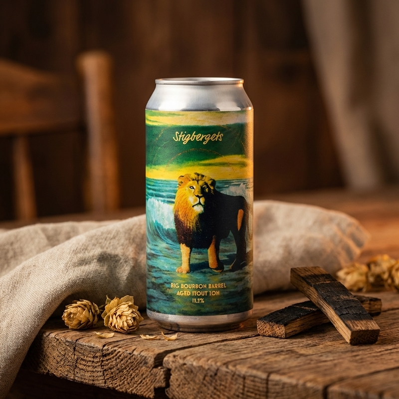 Big Bourbon Barrel Aged Stout 2024 Vanilla - Stigbergets Bryggeri Stout - Imperial / Double 440ml - 2