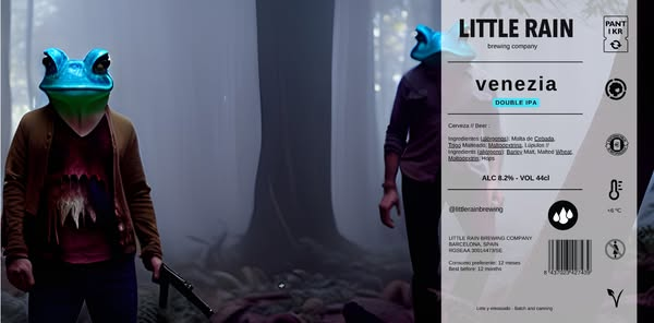 Venezia - Little Rain Brewing Company IPA - Imperial / Double New England / Hazy 440ml - 1