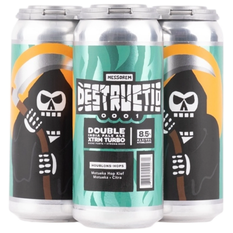 Destructio 0001 - XTRM Turbo - Messorem IPA - Imperial / Double New England / Hazy 473ml - 1