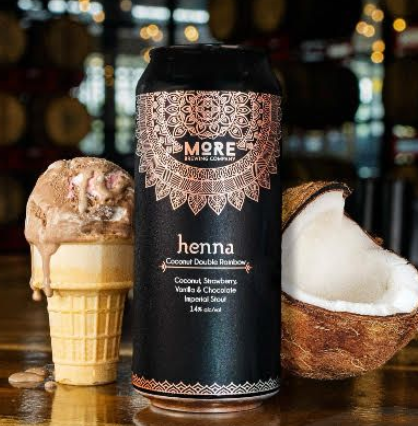 Henna: Coconut Double Rainbow - More Brewing Company Stout - Imperial / Double Pastry 473ml - 1