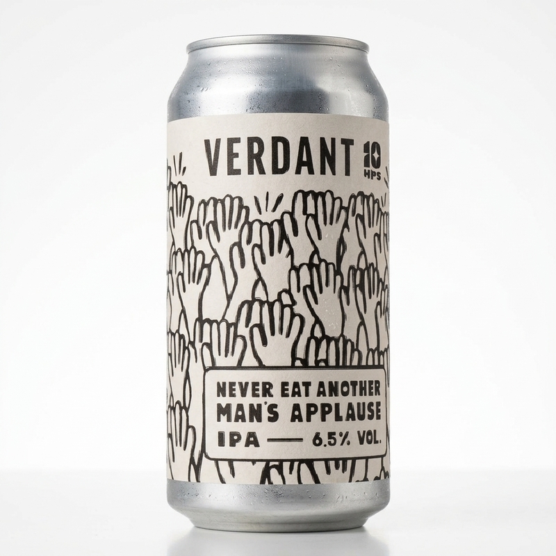 Never Eat Another Man's Applause - Verdant Brewing Co IPA - New England / Hazy 440ml - 1
