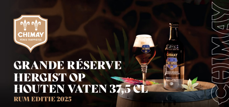 Grande Réserve Barrel Fermented Rhum 2025 (37,5cl) - Bières de Chimay Belgian Strong Dark Ale 375ml - 1