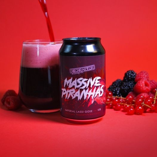 Massive Piranhas - Neon Raptor Brewing Co. Sour - Smoothie / Pastry 330ml - 1