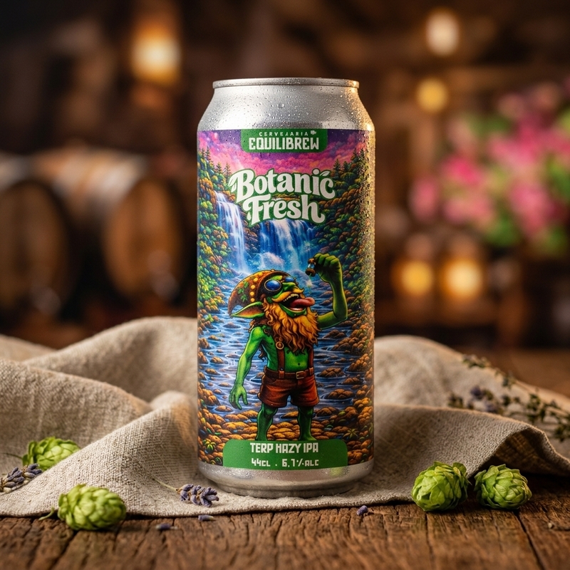Botanic Fresh - Cervejaria EquiliBrew IPA - New England / Hazy 440ml - 1