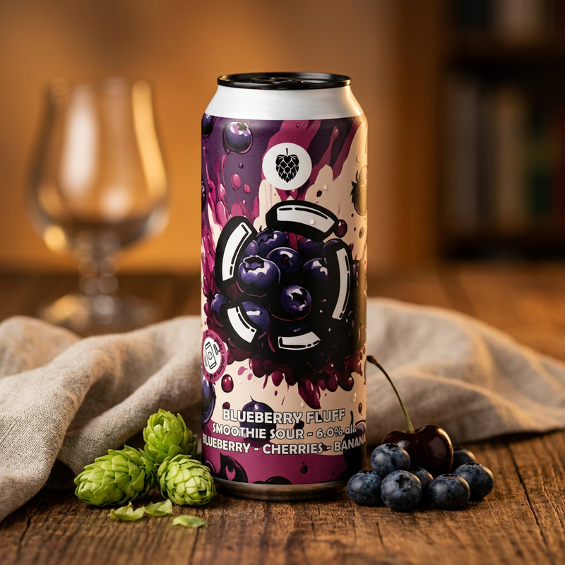 Blueberry Fluff - Brouwerij LOST Sour - Smoothie / Pastry 500ml - 2
