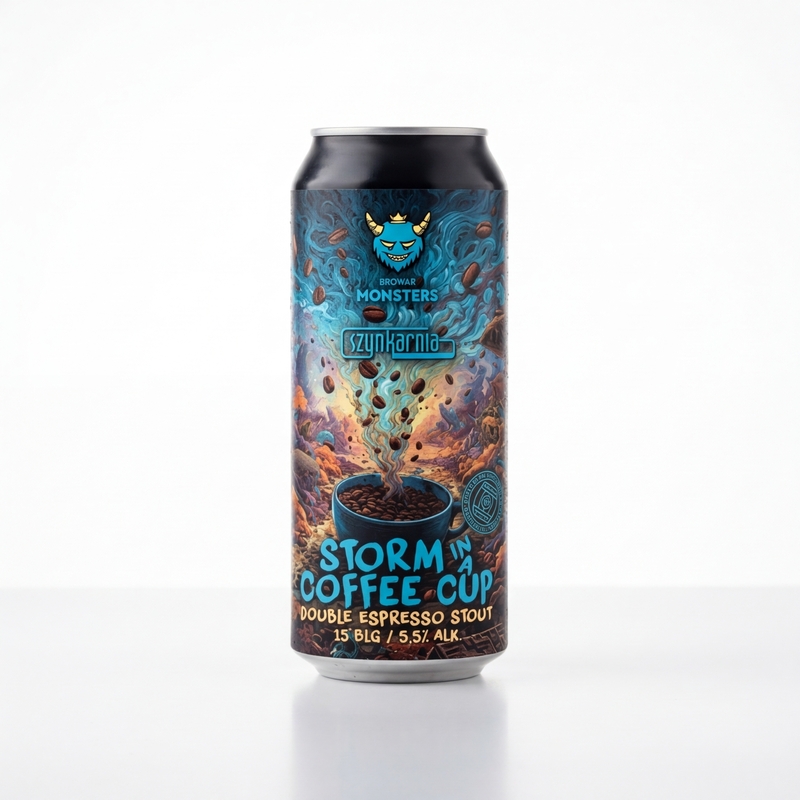 Storm in a Coffee Cup - Browar Monsters Stout - Imperial / Double Oatmeal 500ml - 1