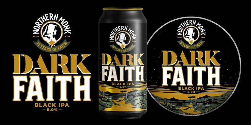 Dark Faith - Northern Monk IPA - Black / Cascadian Dark Ale 440ml - 1