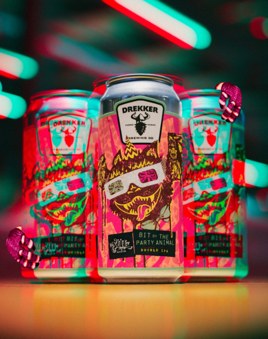 Bit By The Party Animal (collab with Xul) - Drekker Brewing Company IPA - New England / Hazy 473ml - 1