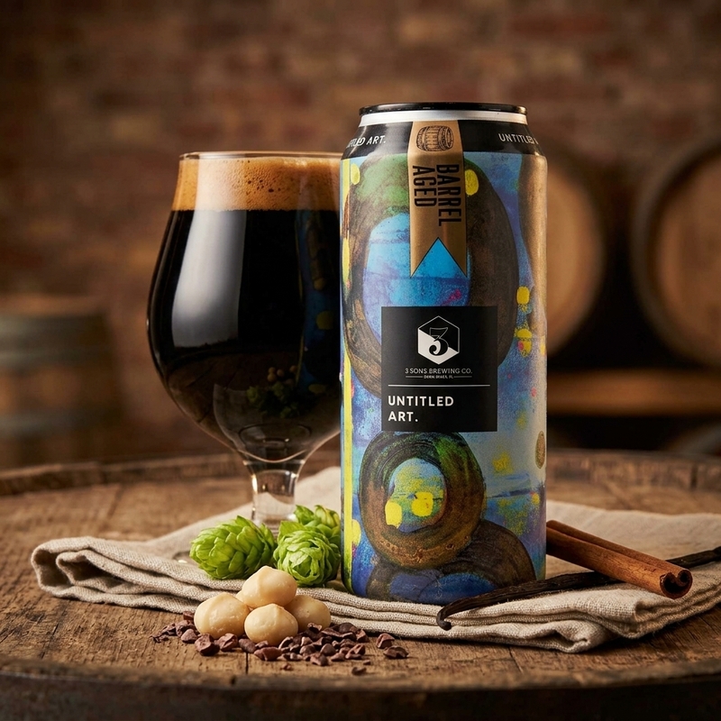 Barrel Aged Mexican Style Pot De Crème Stout / 3 Sons
