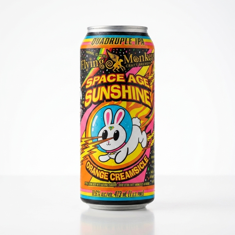 Space Age Sunshine - Flying Monkeys Craft Brewery IPA - Imperial / Double New England / Hazy nullml - 2