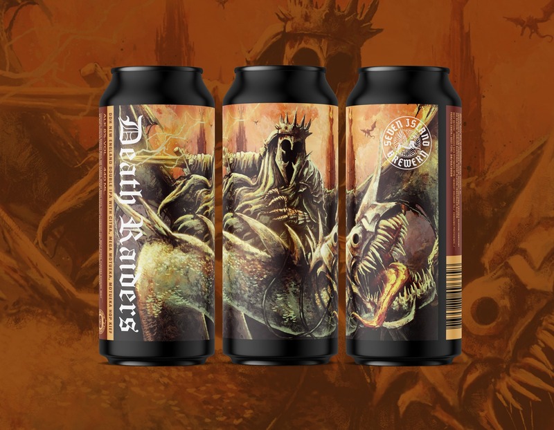 Death Riders - Seven Island Brewery IPA - Imperial / Double New England / Hazy 440ml - 1