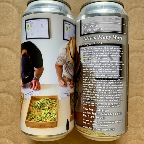 Nelson Many Ways - Clayton Hops - Tree House Brewing Company IPA - Imperial / Double New England / Hazy 473ml - 1